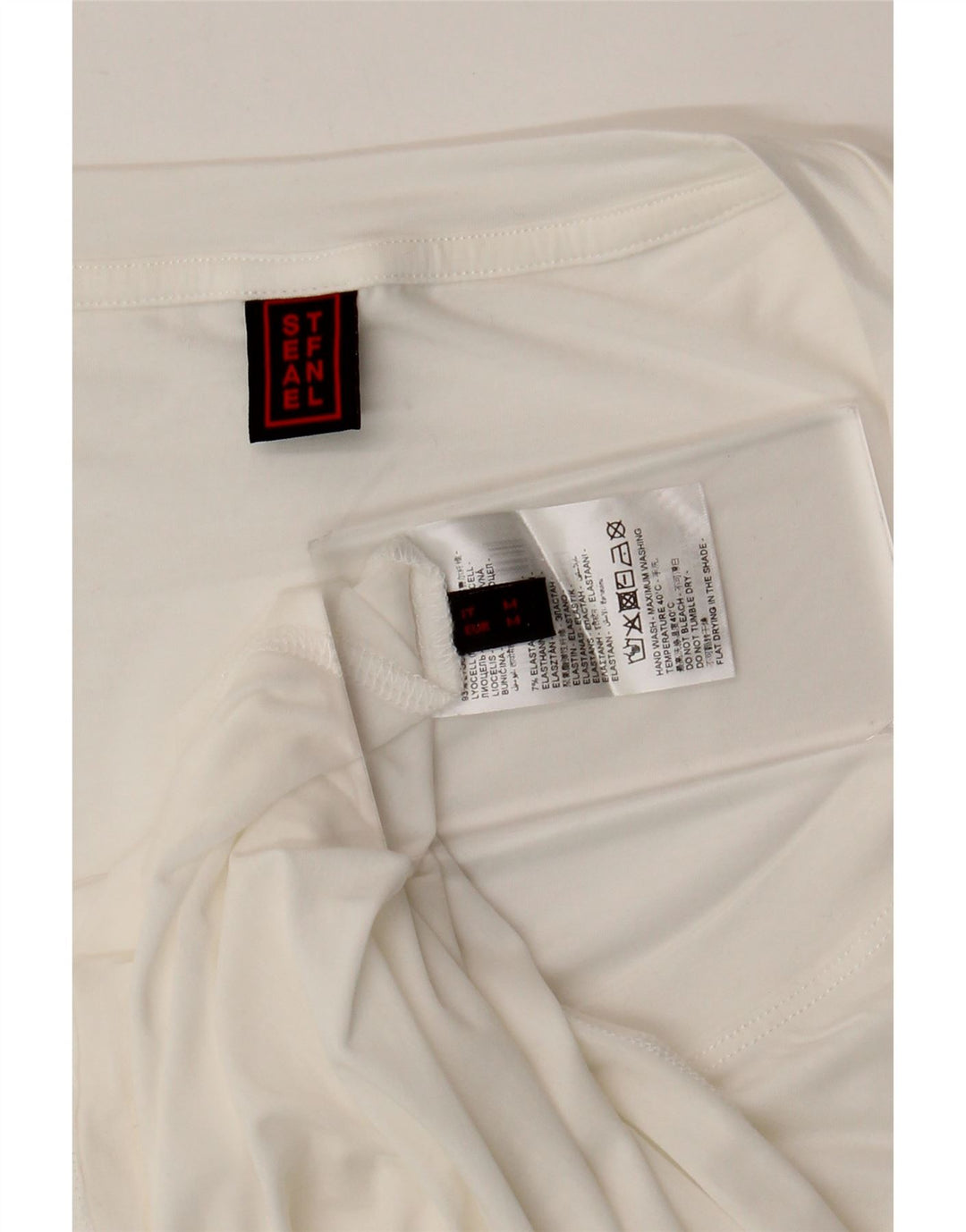 Stefanel Womens Vest Top UK 14 Medium White Lyocell