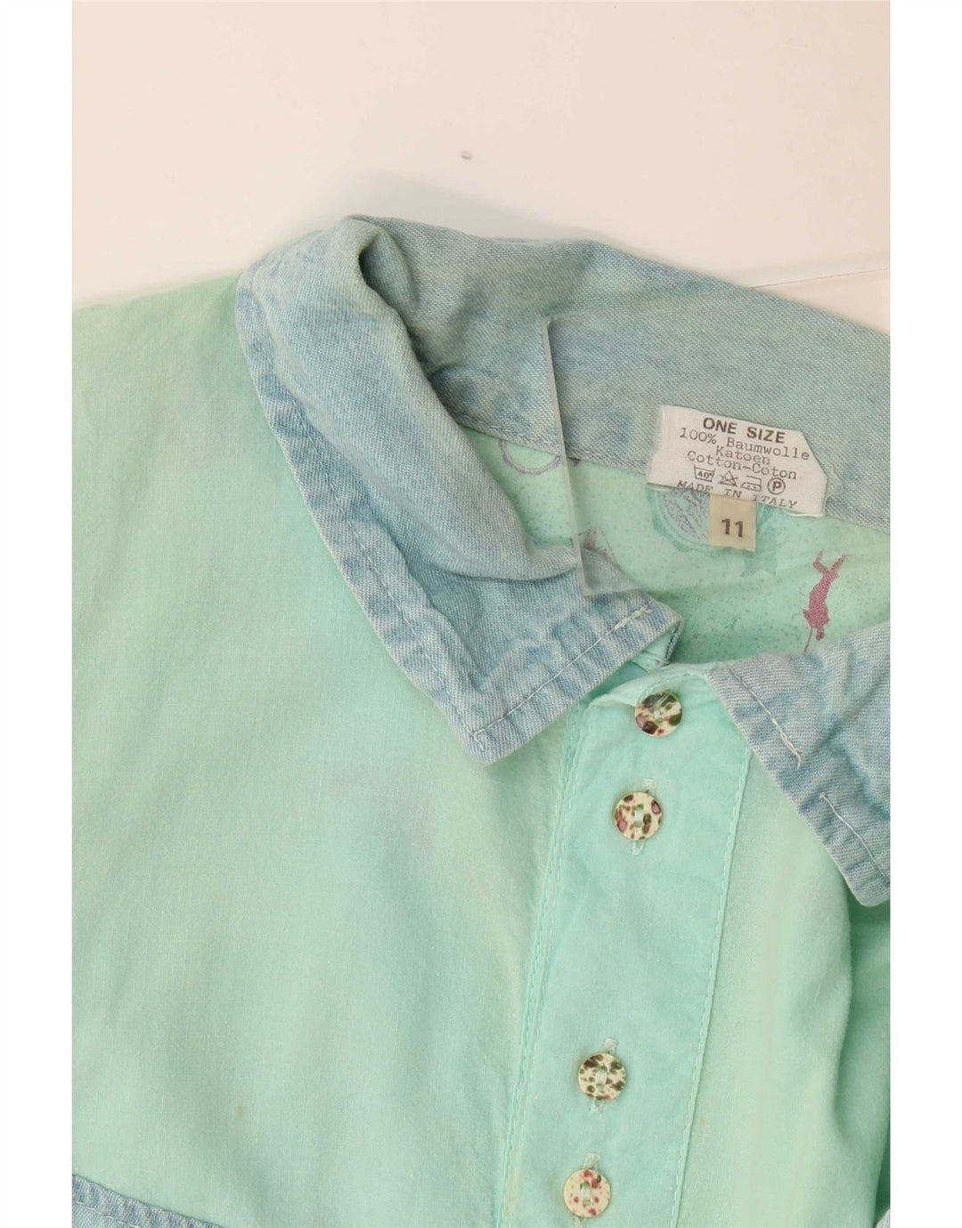 Chewan Chemise pull graphique pour homme, taille unique, turquoise, colour block