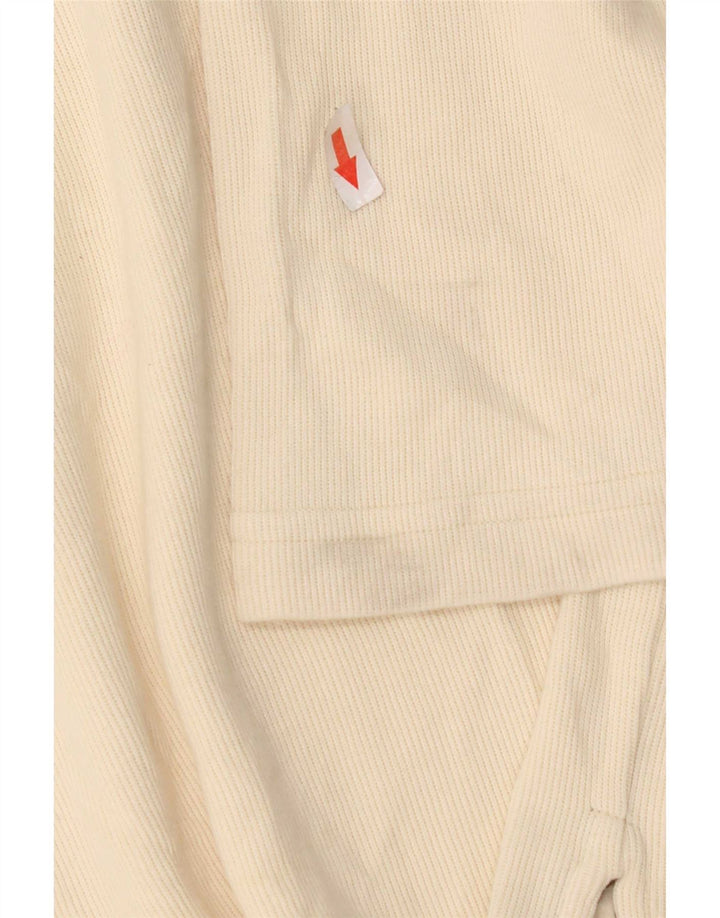 Maglia da uomo Fila con cappuccio a maniche lunghe grande in cotone beige