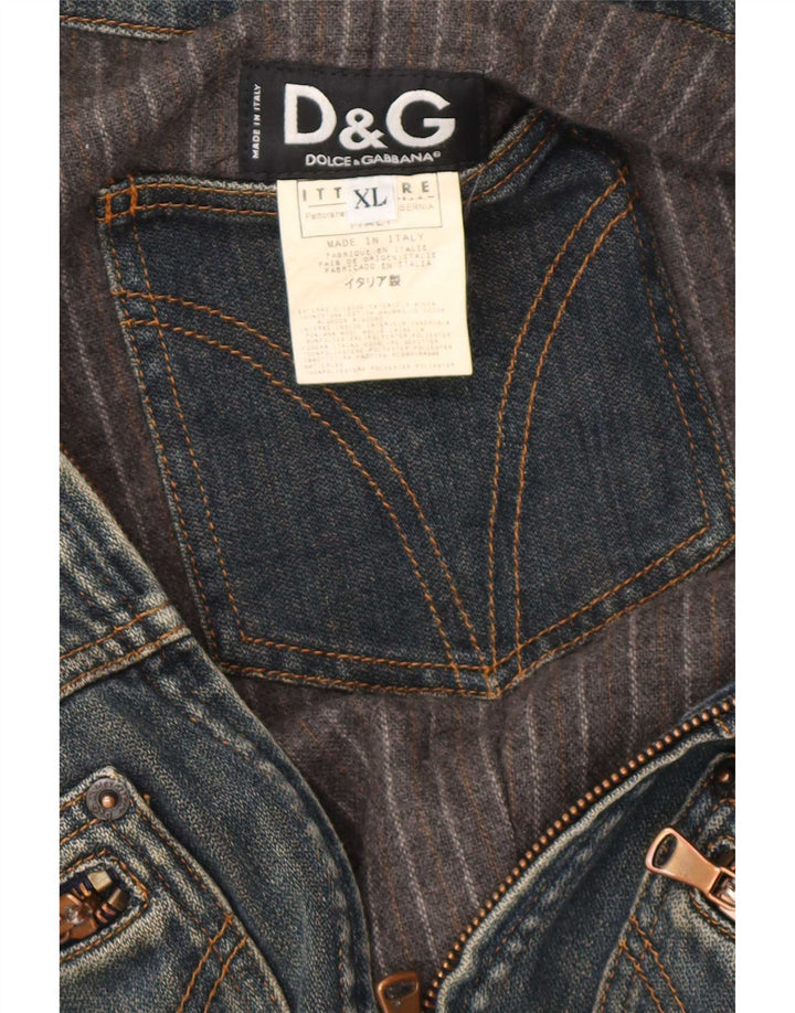 Dolce & Gabbana Mens Denim Jacket UK 42 XL Blue Cotton