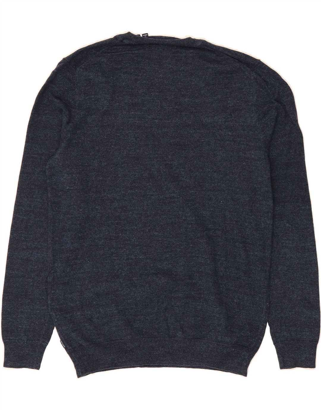 SUPERDRY Mens Crew Neck Jumper Sweater Small Navy Blue Cotton Vintage Superdry and Second-Hand Superdry from Messina Hembry 