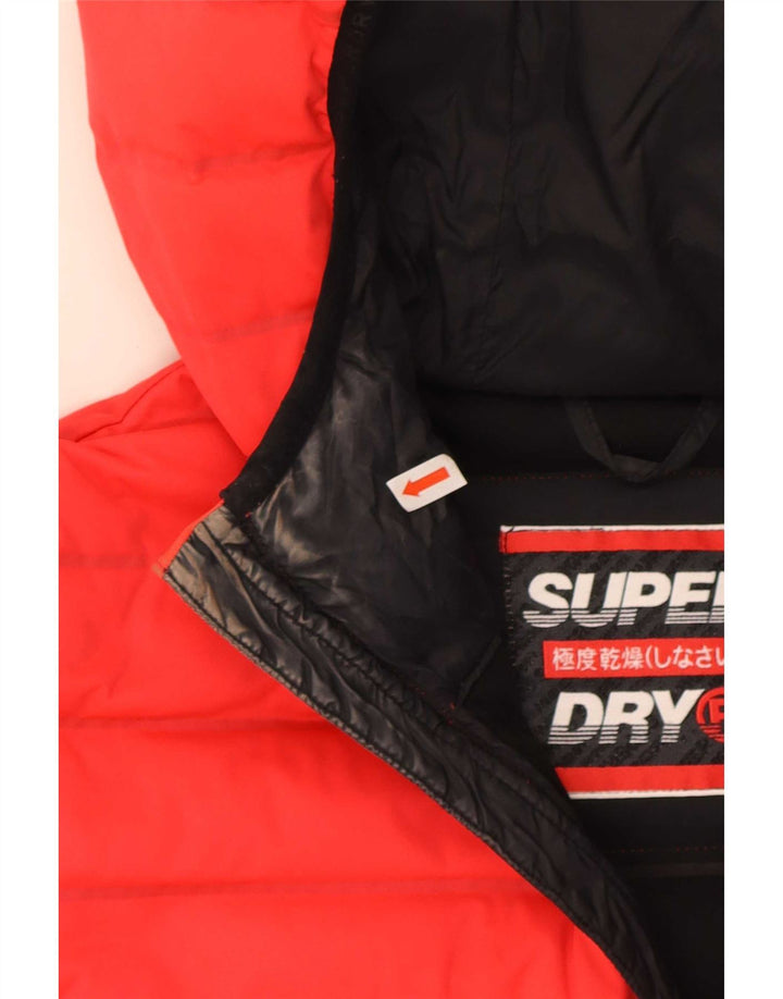 Superdry γυναικείο μπουφάν με κουκούλα UK 10 Small Red Polyester