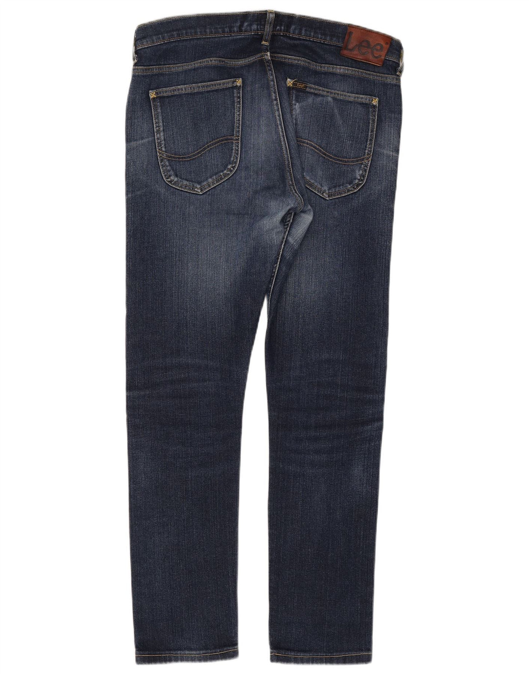 Lee Herren Luke Slim Jeans W34 L30 Marineblau Baumwolle