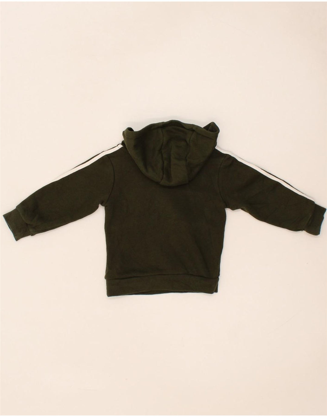 ADIDAS Baby Boys Graphic Hoodie Jumper 6-9 Months Khaki Cotton Vintage Adidas and Second-Hand Adidas from Messina Hembry 