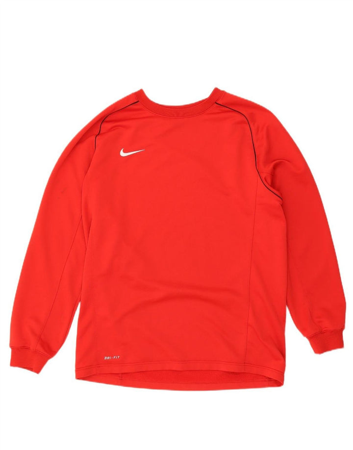 NIKE Mens Dri Fit Sweatshirt Jumper XL Red Polyester