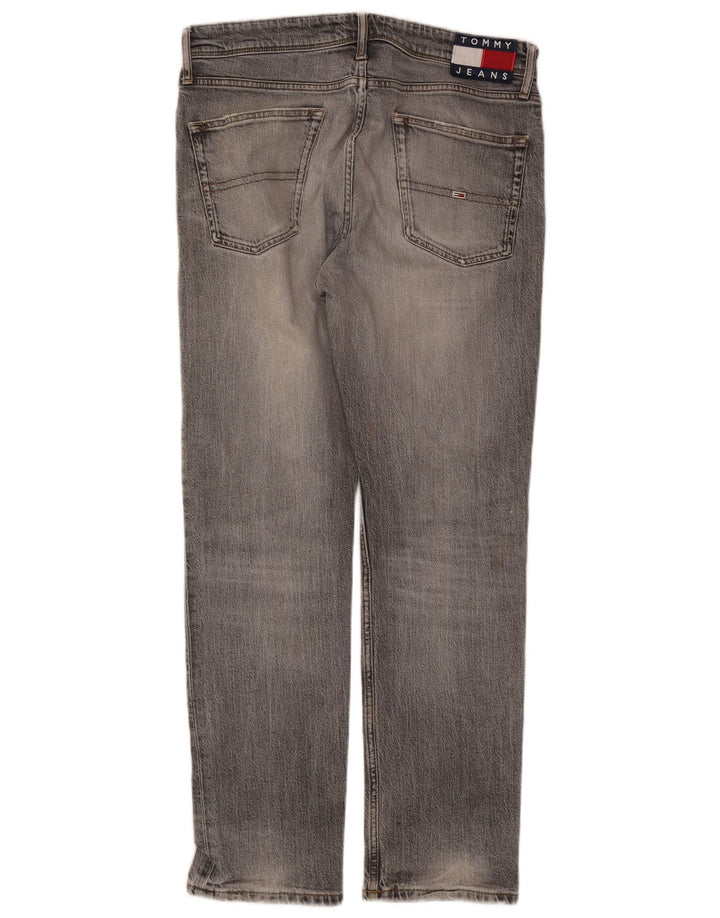 Tommy Hilfiger Mens Slim Jeans W32 L30 Grey Cotton