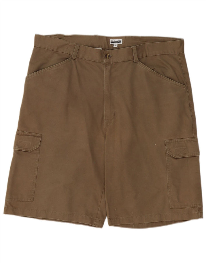 MC JOY Mens Cargo Shorts IT 50 Large W38  Beige Cotton