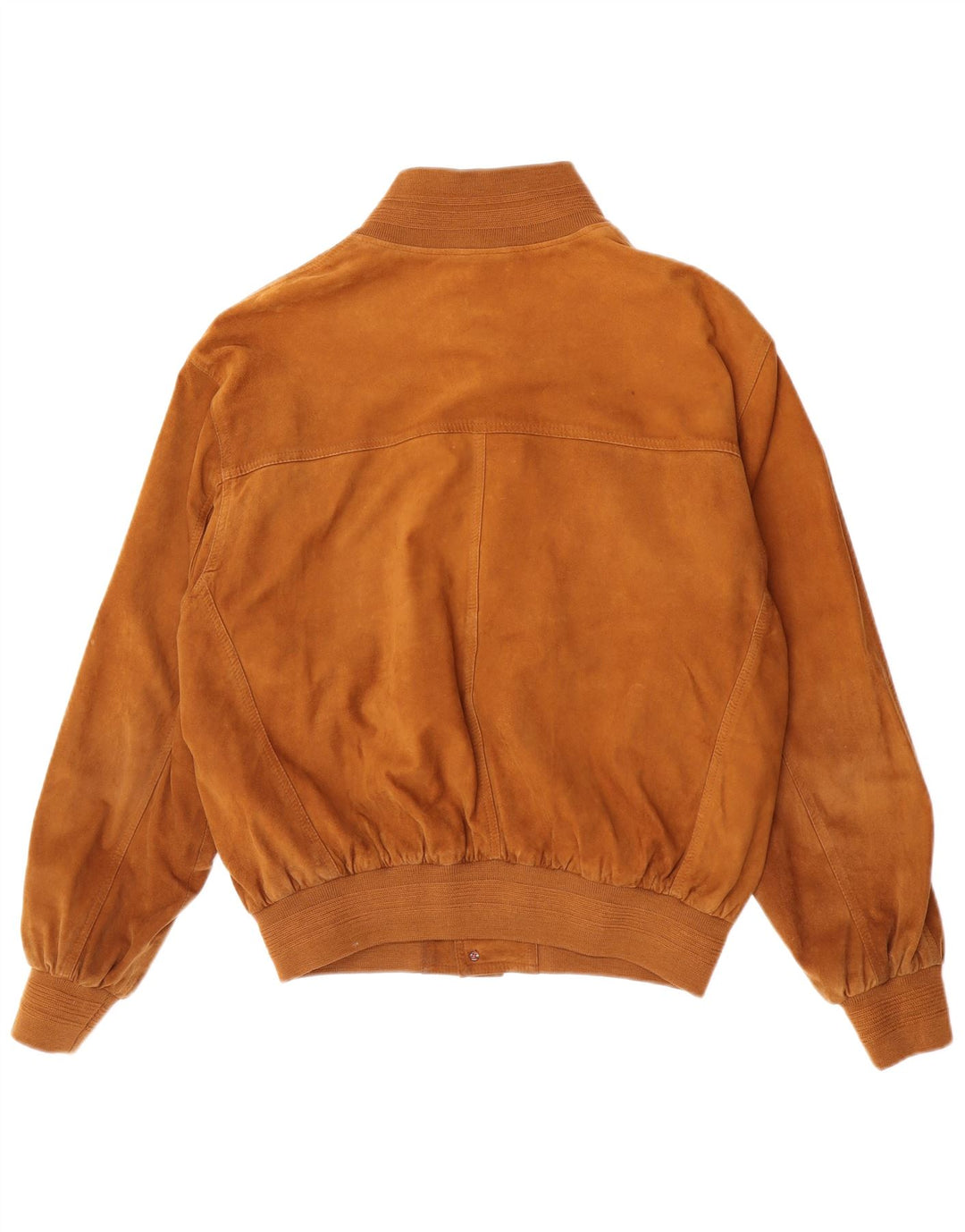Jaqueta bomber masculina de camurça Essebi EU 50 grande couro bege