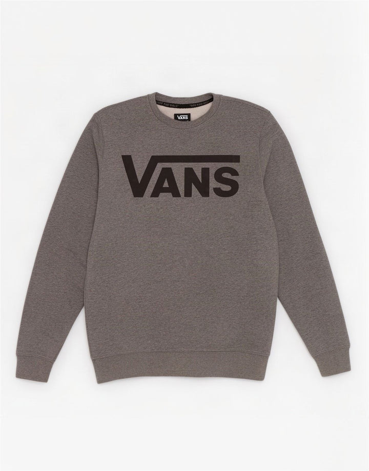Vans Sweat-shirt graphique pour hommes en coton moucheté petit gris