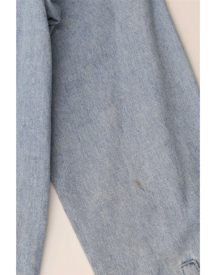 Zara Herren-Jeanshemd aus mittelblauer Baumwolle