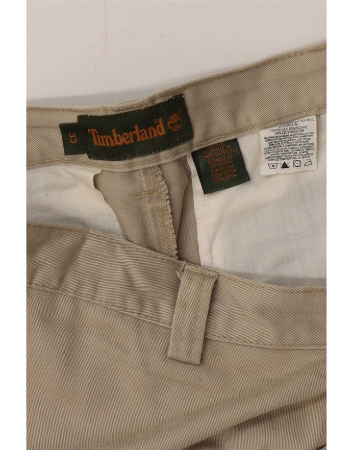 Timberland Mens Cargo Shorts W33 Medium Beige Cotton