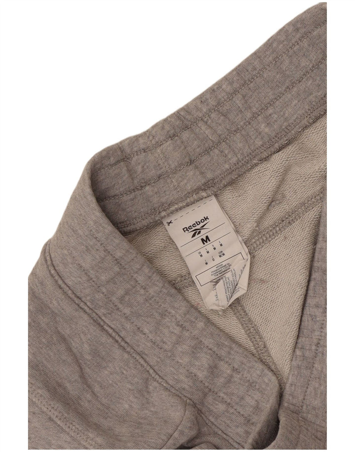 Reebok Mens Tracksuit Trousers Joggers Medium  Grey Flecked Cotton