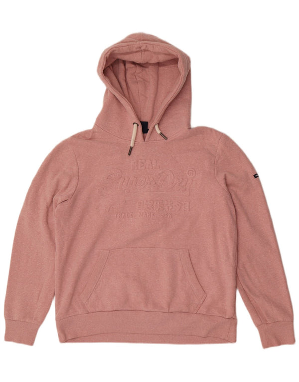 Superdry Grafisk hættetrøje til kvinder UK 16 Large Pink