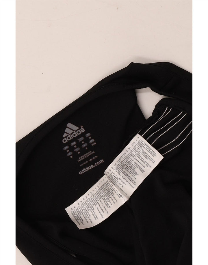 Adidas Dame Ærmeløs Playsuit UK 12 Medium Sort Polyester
