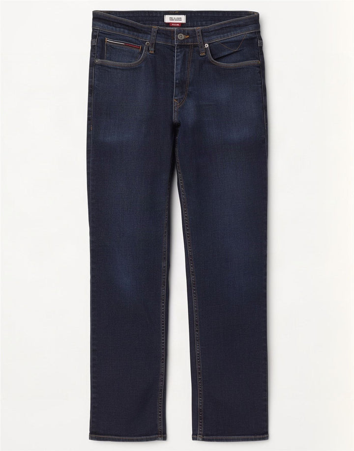Tommy Hilfiger Womens Straight Jeans W32 L30 Navy Blue