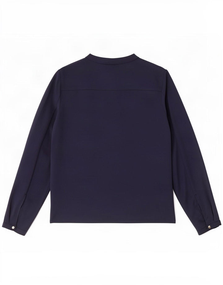 Bluză cu mânecă lungă pentru femei Zara UK 12 Medium Bleumarin
