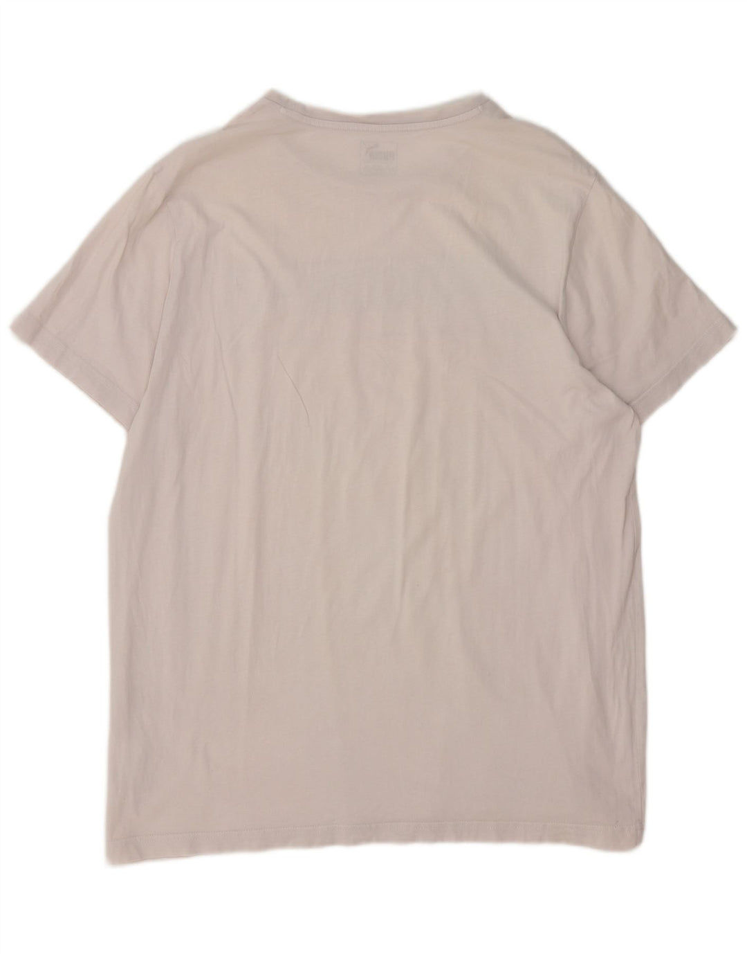 Puma Mens Graphic T-Shirt Top XL White Cotton