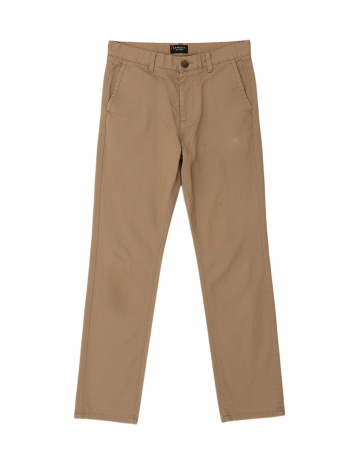 KANGOL Mens Slim Chino Trousers W30 L30 Beige Cotton Vintage Kangol and Second-Hand Kangol from Messina Hembry 