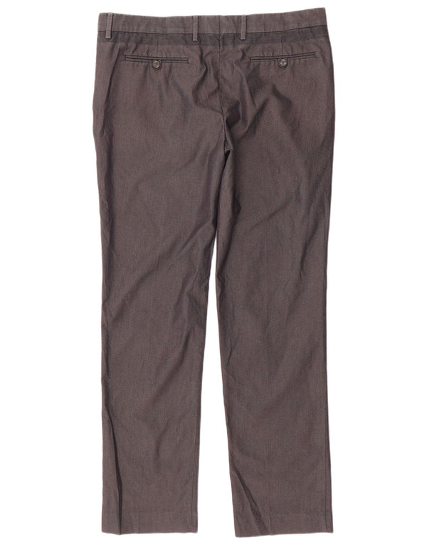 Zara Mens Slim Chino Pantalones EU 46 XL W36 L32 Algodón Gris