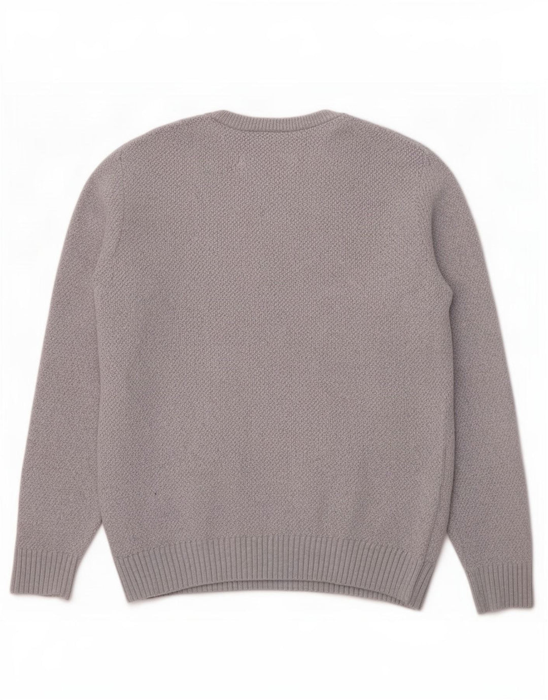 Suéter feminino Lacoste com gola redonda, 10 lã cinza pequena