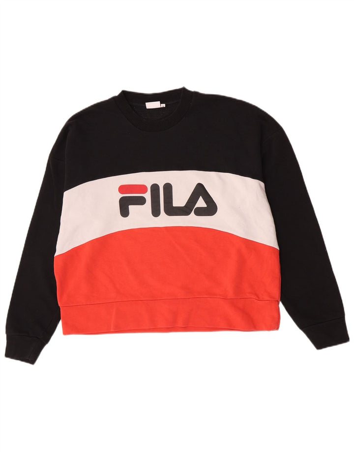 Fila Herre grafisk sweatshirt Jumper Lille flerfarvet Colourblock
