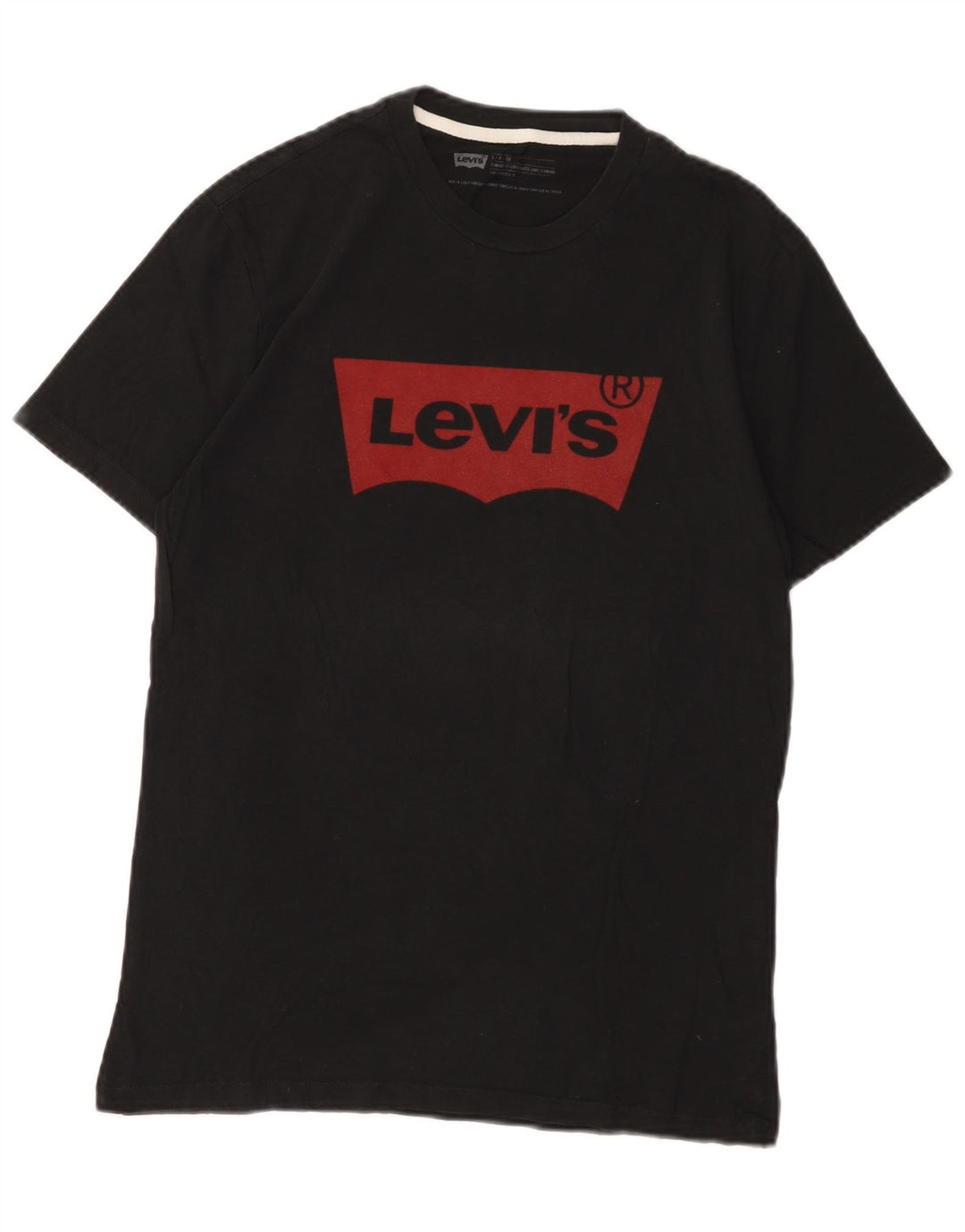 Levi's Mens Standard Fit Graphic T-Shirt Top Small Black Cotton