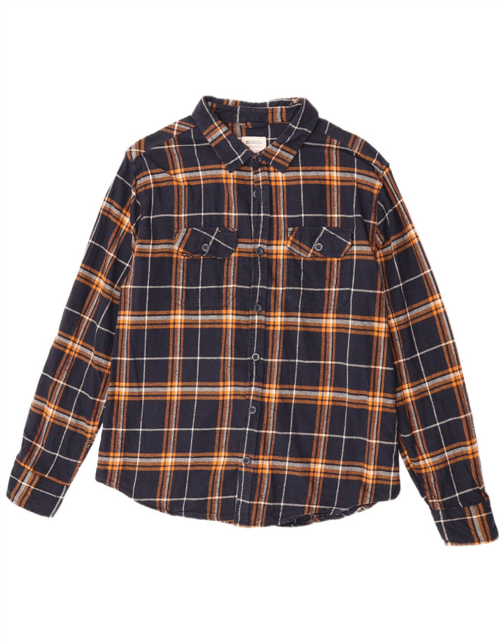 Mountain Warehouse Mens Flannel Shirt Large Navy Blue Check