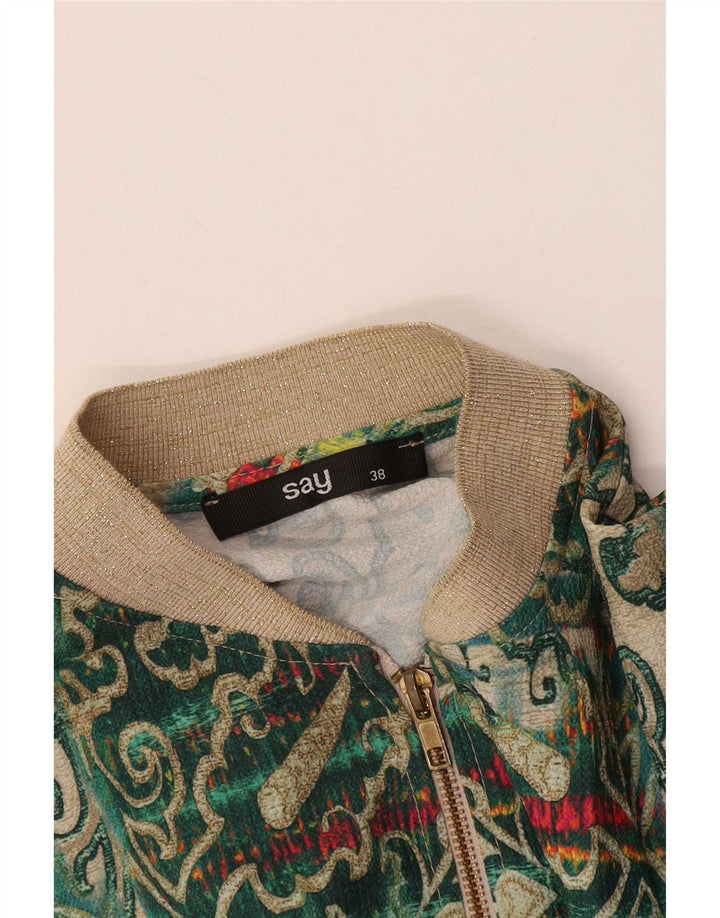 Vintage ženska bomber jakna EU 38 srednje zelene boje