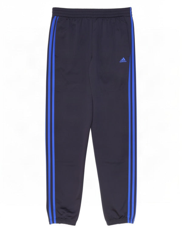 Adidas Drenge Træningsdragt Bukser Joggers 15-16 År Marineblå Polyester