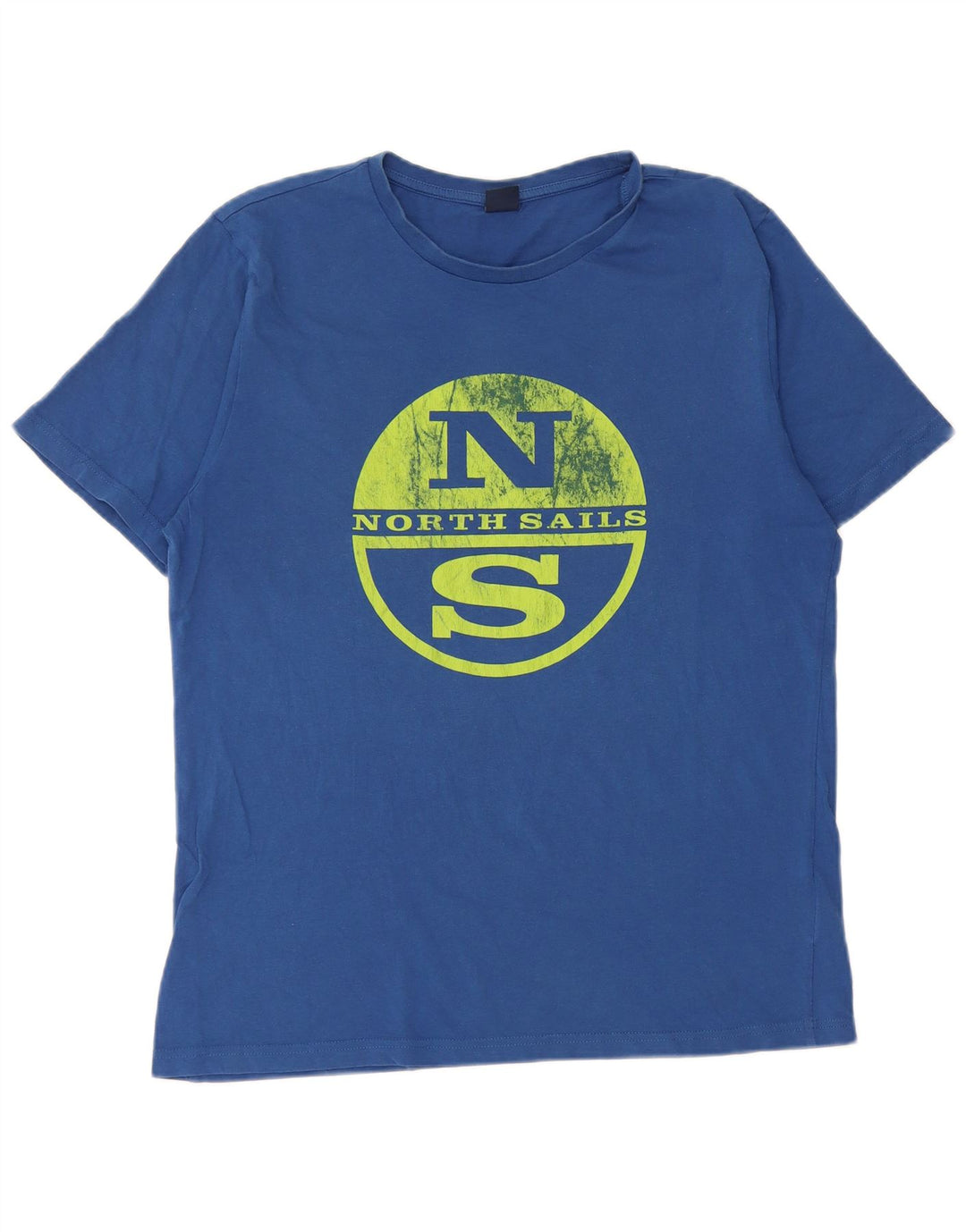 T-shirt grafica da uomo North Sails Top in cotone blu medio