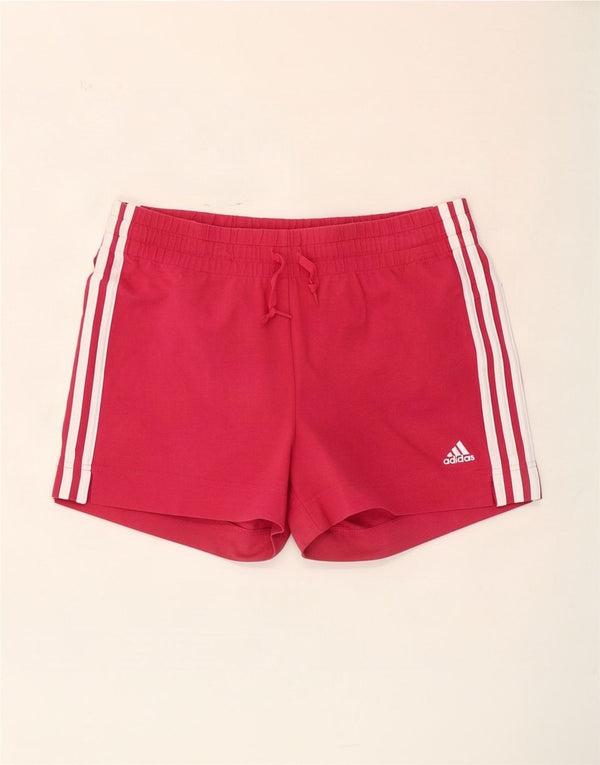 Adidas sportsshorts til kvinder UK 12/14 Medium Pink Bomuld