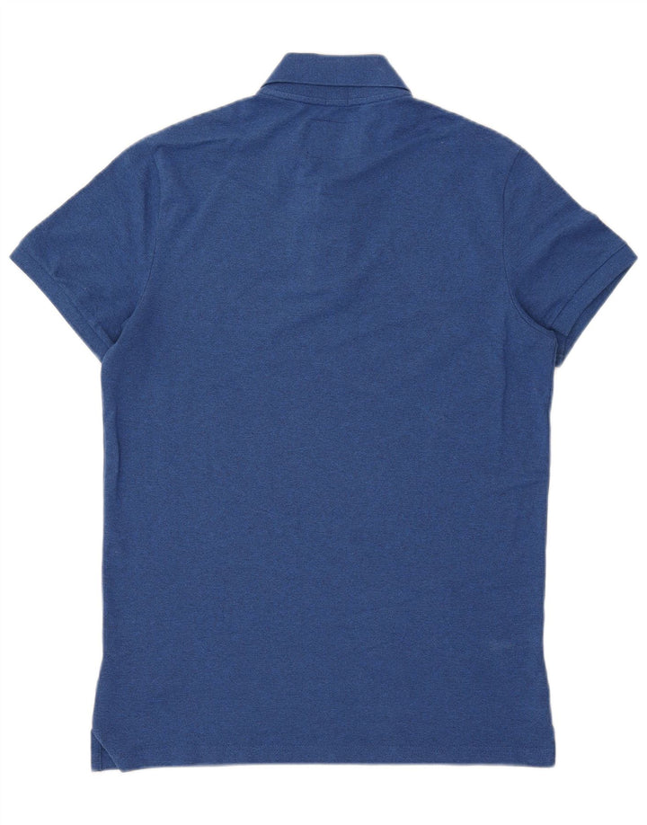Hollister Mens Stretch Polo Shirt Medium Blue