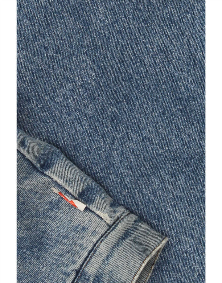 Vintage Herren Denim Sherpa Jacke UK 40 Groß Blau