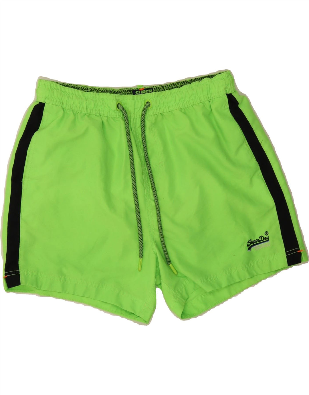 SUPERDRY Boys Swimming Shorts 13-14 Years 2XL Green Polyester Vintage Superdry and Second-Hand Superdry from Messina Hembry 
