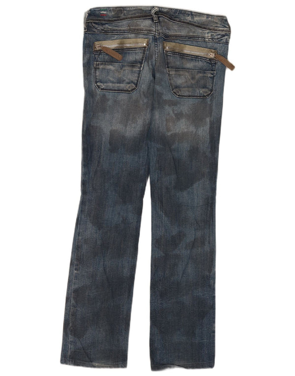 Женские узкие джинсы Diesel Lowky W27 L30, синий камуфляжный хлопок