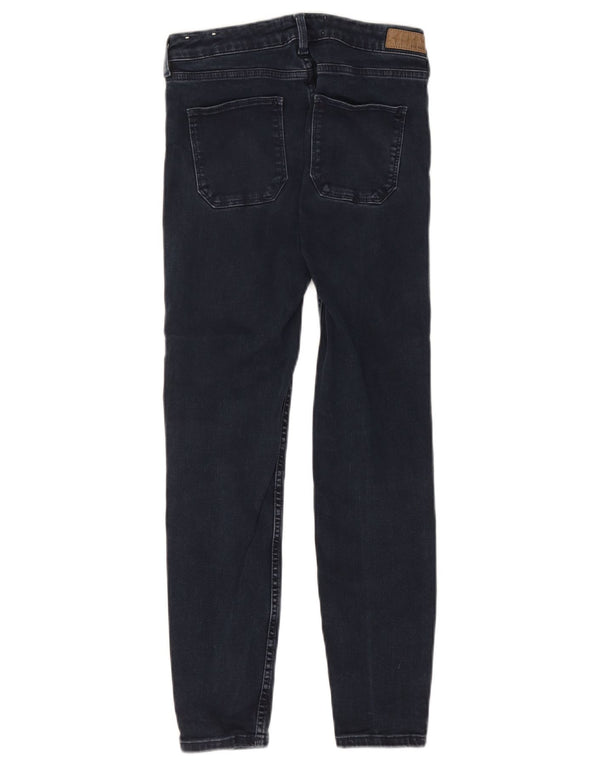 Fat Face Dame Super Skinny Jeans UK 10 Small W28 L25 Marineblå Bomuld