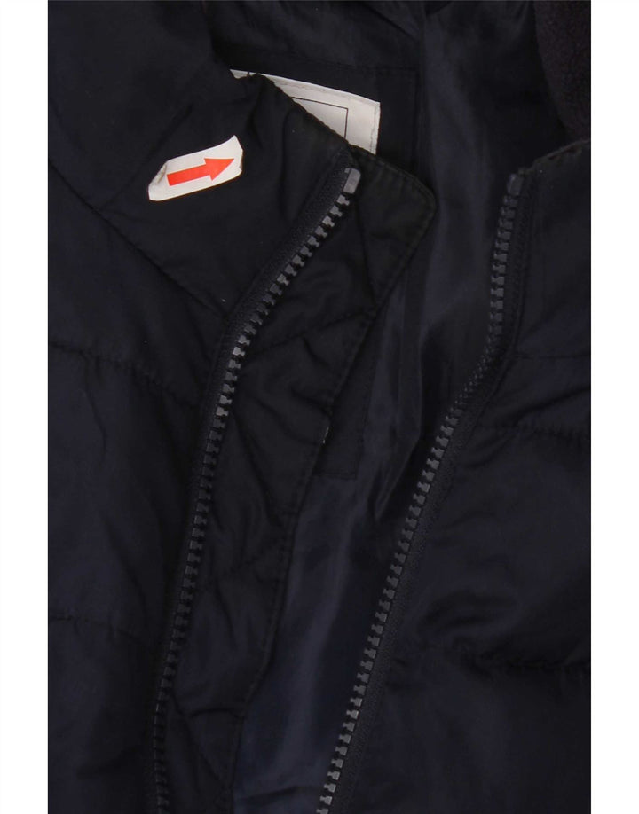 Gap Womens Padded Jacket UK 14 Medium Navy Blue Polyester