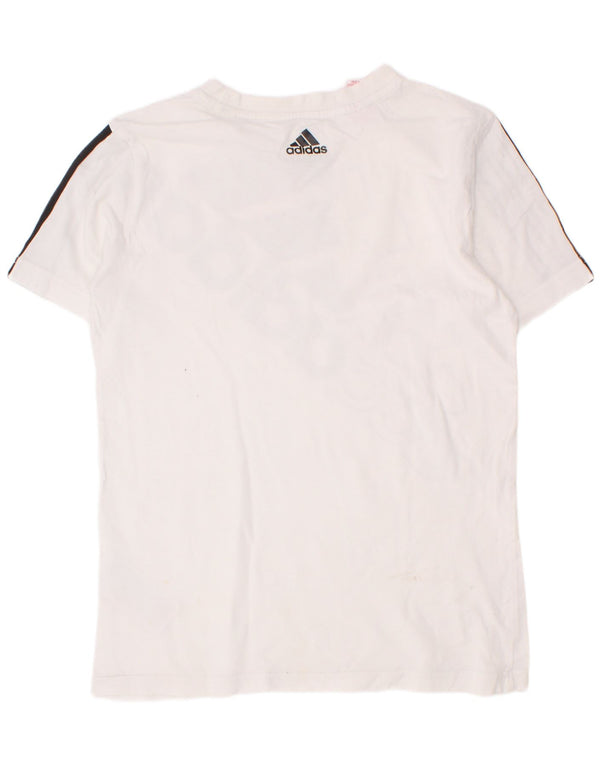 Majica s kratkim rukavima Adidas za dječake, 9-10 godina, bijeli pamuk