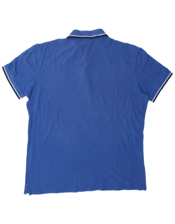 Diadora herre poloshirt XL blå bomuld