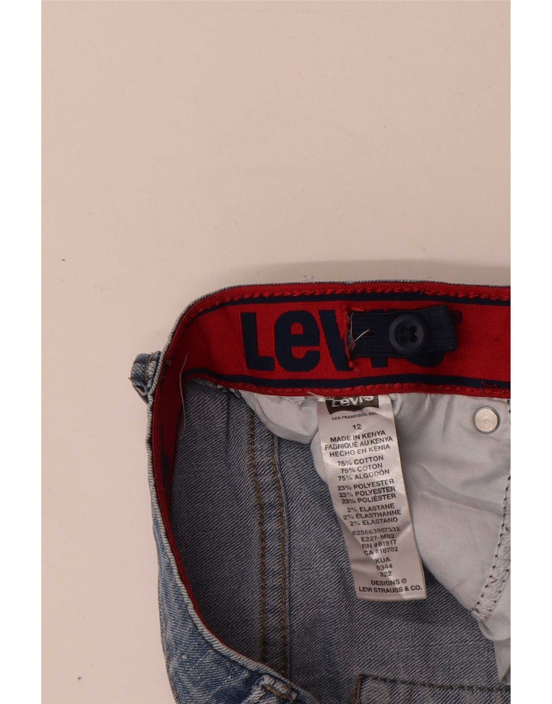 Levi's Boys 511 Slim Jeans 11-12 Years W24 L27 Blue Cotton