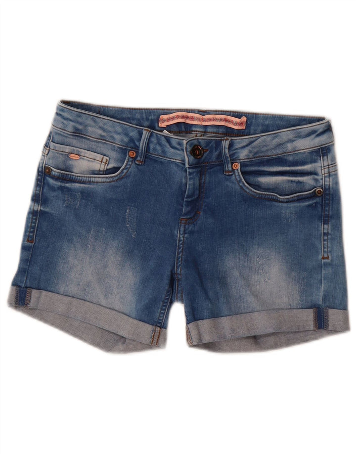O'Neill Womens Denim Shorts W30 Medium Blue Cotton
