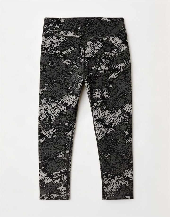 Nike Legging Capri Dri Fit pour femme UK 12 Polyester à pois gris moyen