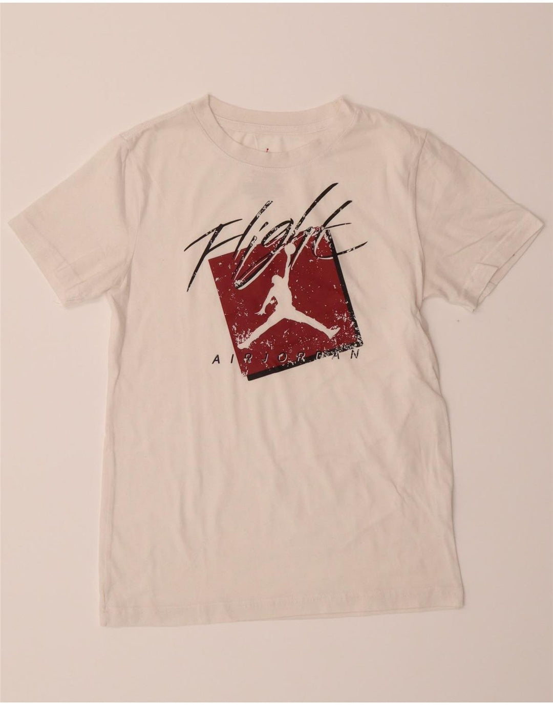 JORDAN Boys Graphic T-Shirt Top 10-11 Years Medium White Cotton Vintage Jordan and Second-Hand Jordan from Messina Hembry 