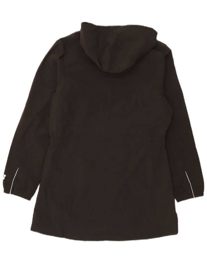 New Balance Womens Hooded Raincoat UK 14 Medium Black Polyester