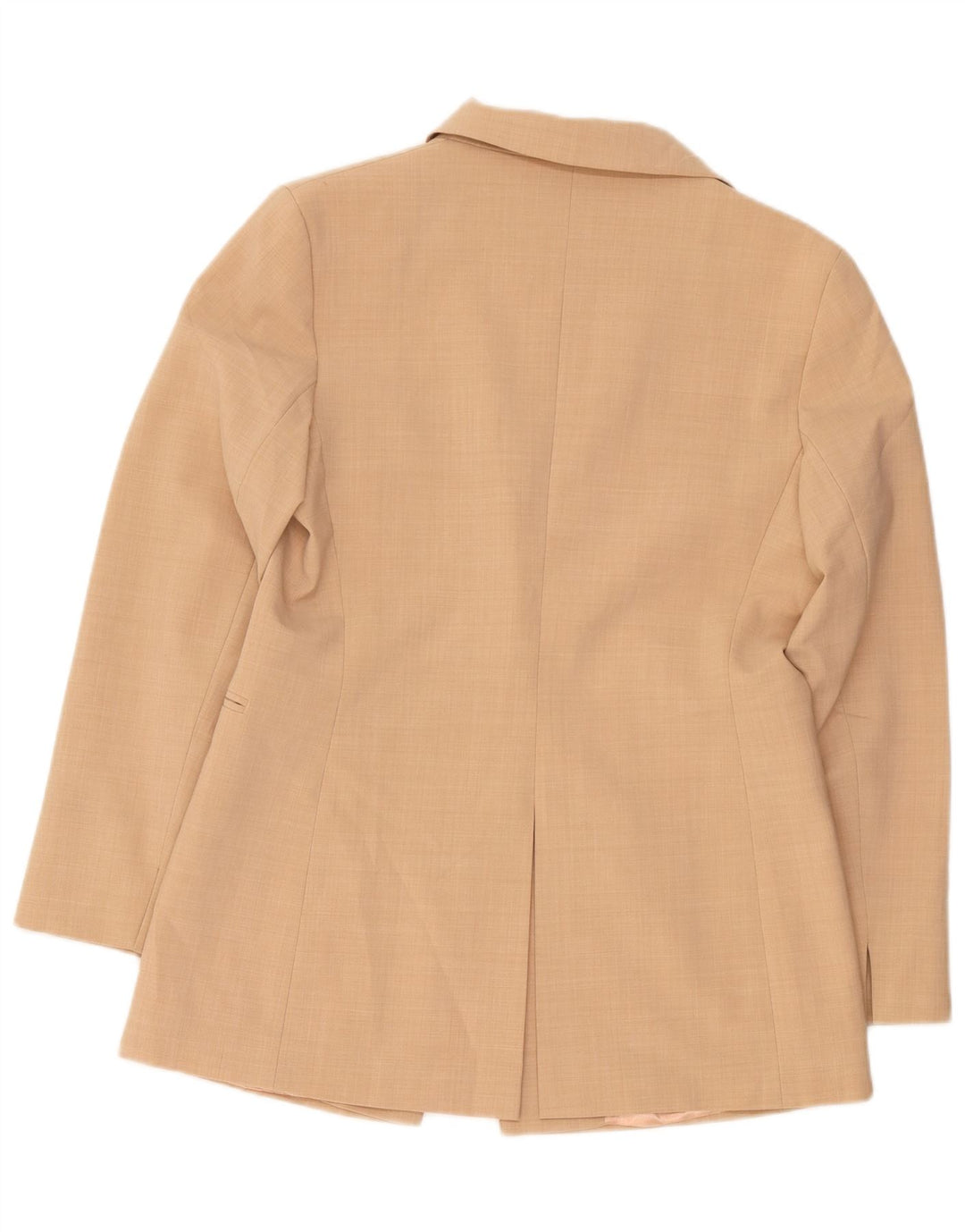 Oasis Womens 1 Button Blazer Jacket UK 14 Medium Beige Polyester