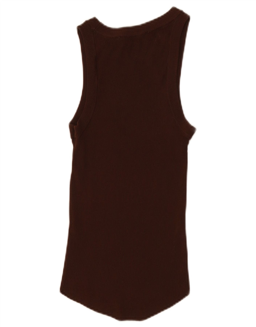 Zara Femme Débardeur UK 8 Small Marron Viscose