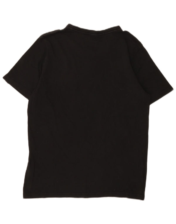 Puma Mens Graphic T-Shirt Top XS Algodão Preto
