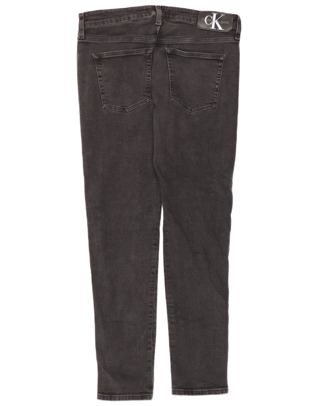 Calvin Klein Mens Graphic Slim Jeans W34 L32 Grey Cotton