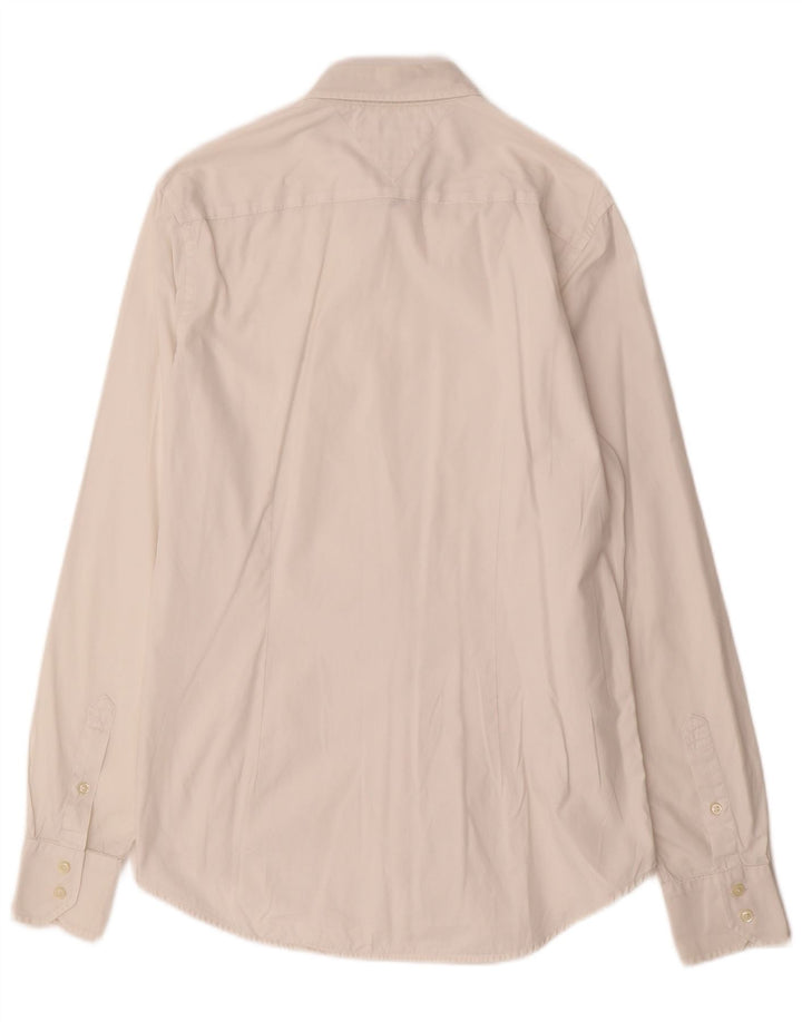 TOMMY HILFIGER Camicia da uomo grande in cotone bianco