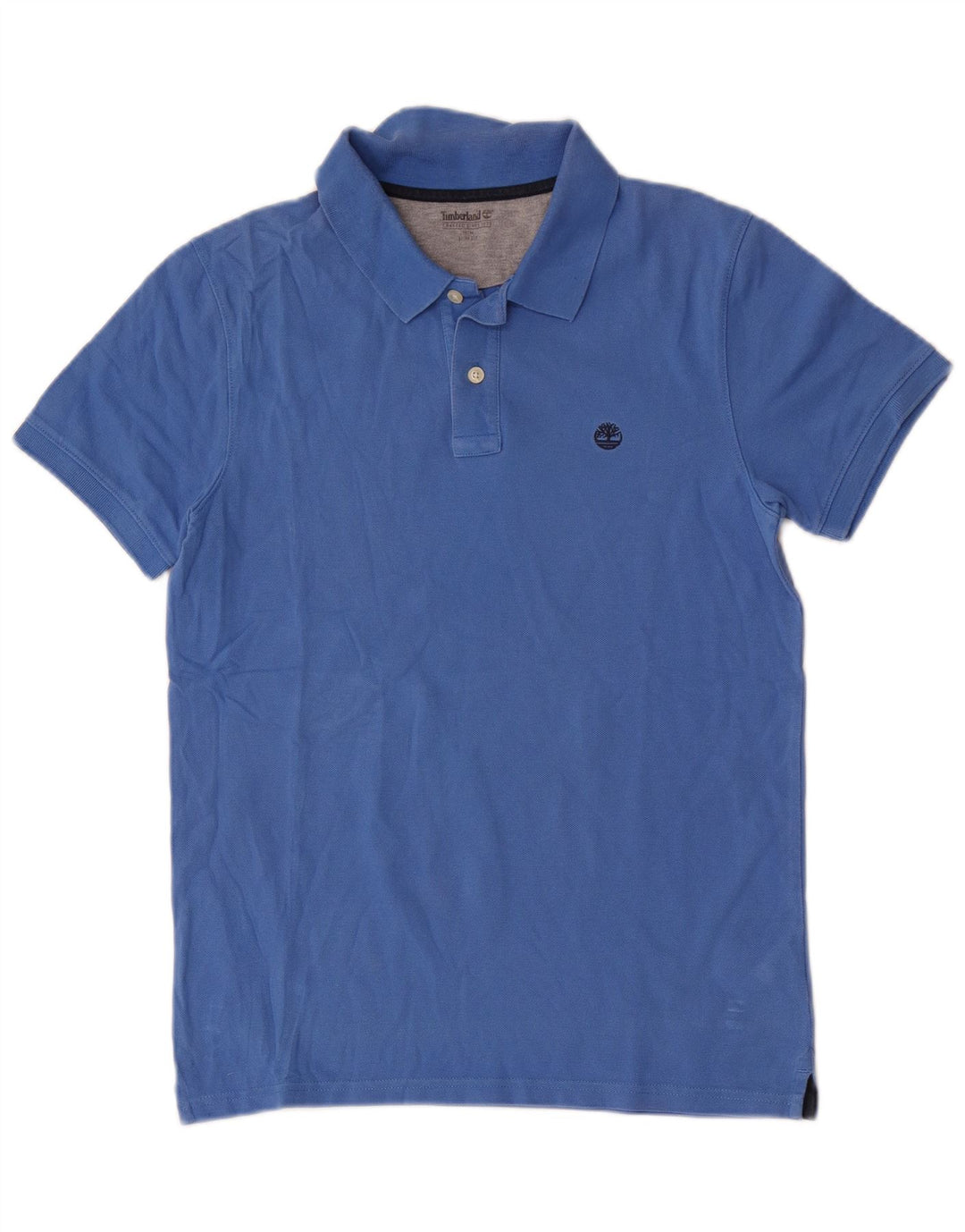 Timberland Slim Fit Poloshirt für Herren aus mittelblauer Baumwolle